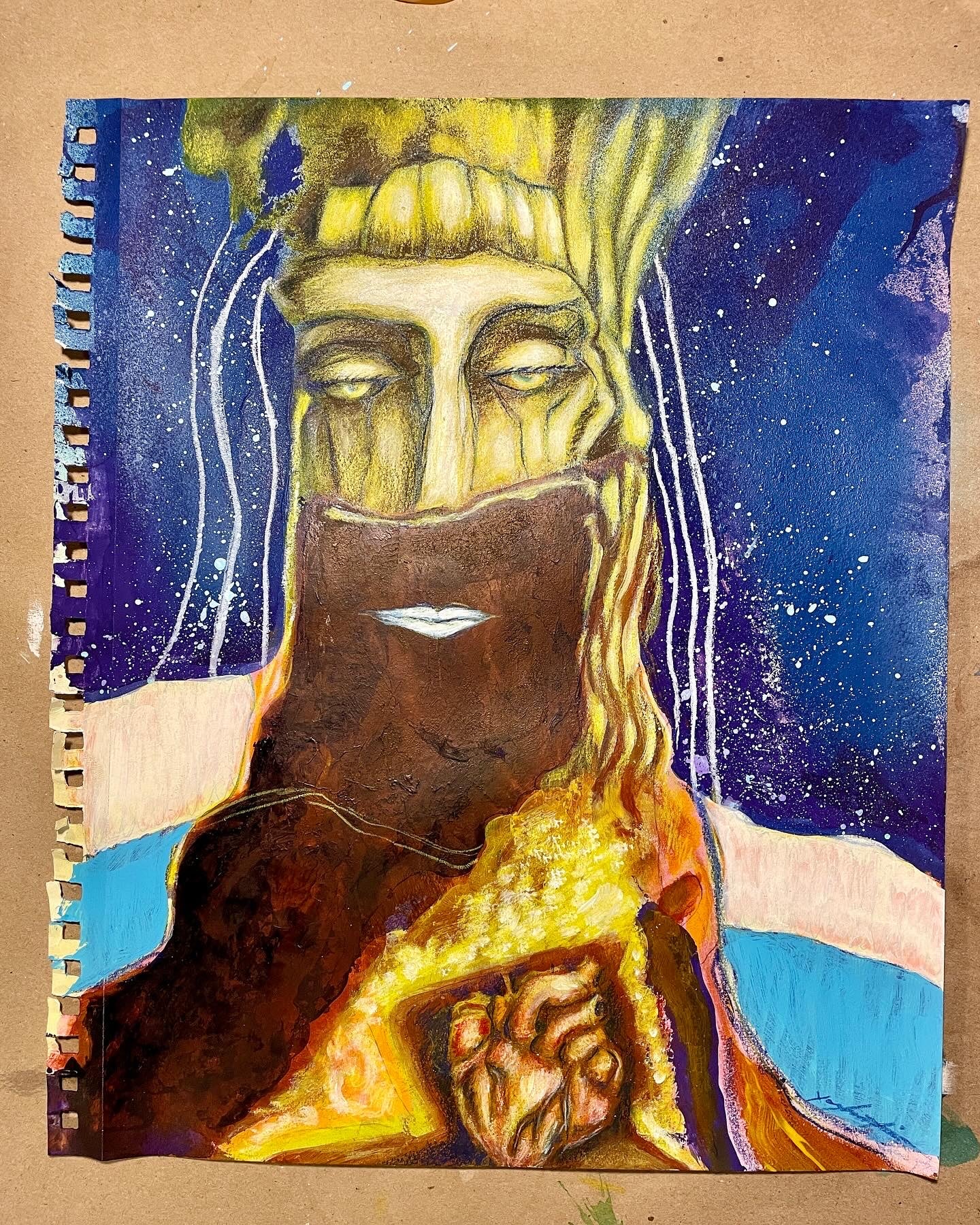 Hestia - Mixed Media Painting on Paper