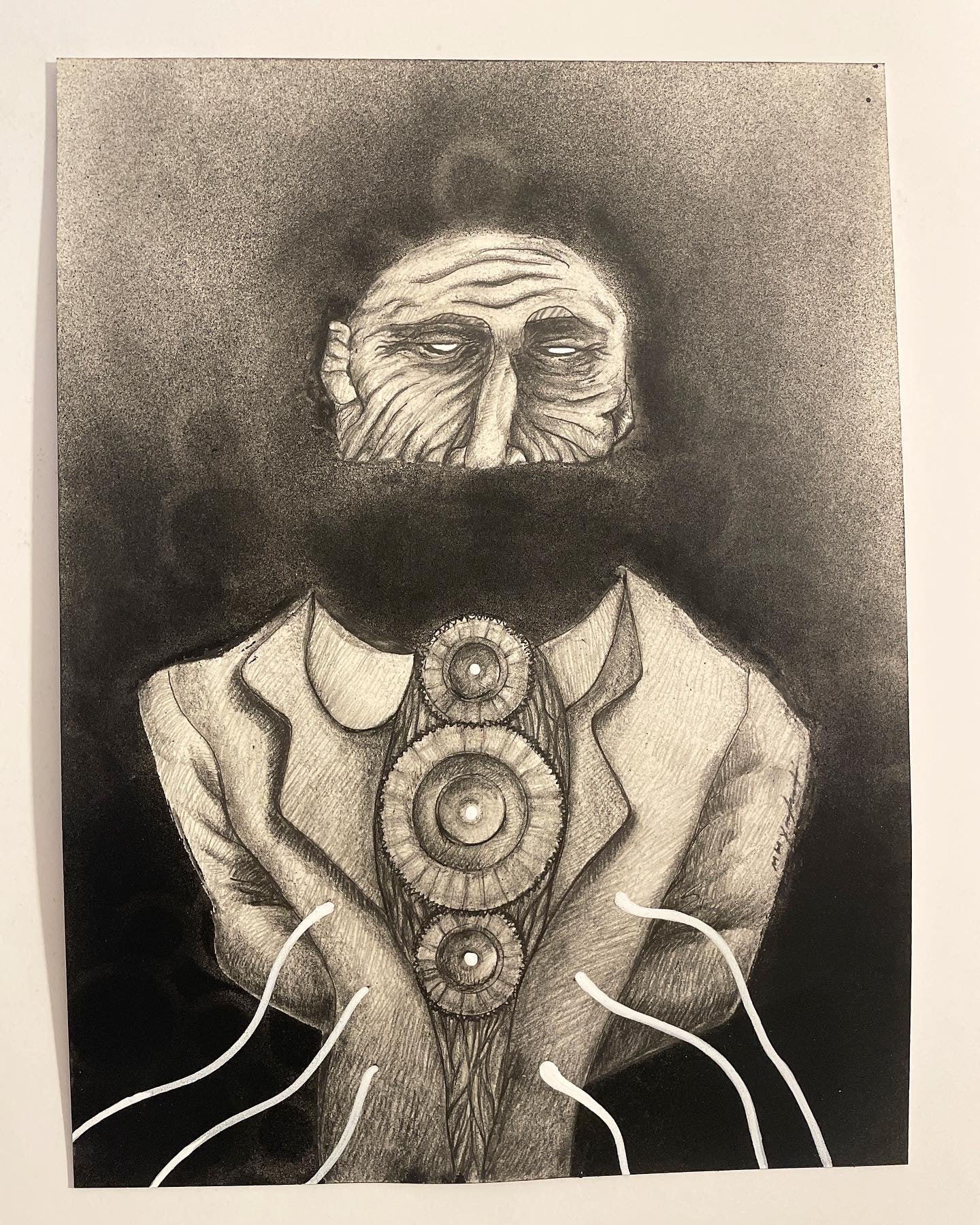 Magnate - Mixed Media Drawing on Paper