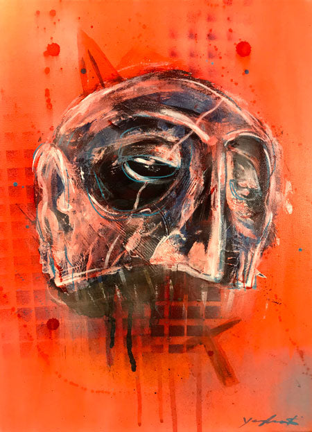 Agents of the Apocalypse: War - Mixed Media Painting