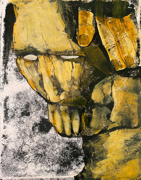 Ancient One - Mixed Media Drawing