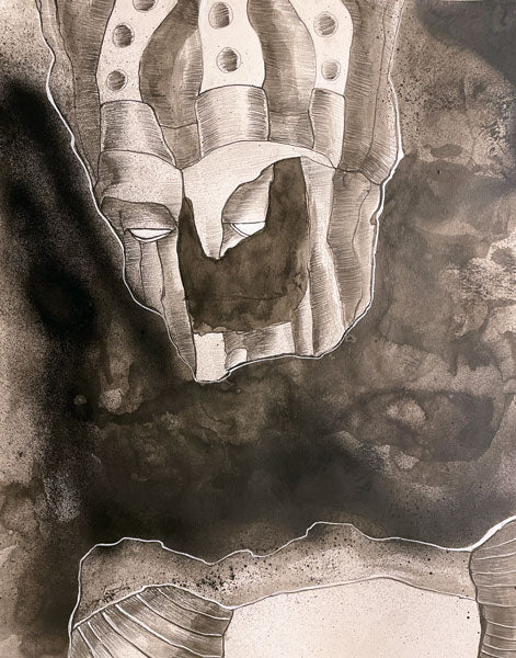 Frack I - Mixed Media Drawing on Paper