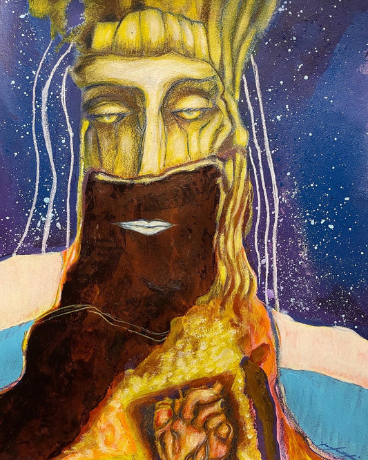 Hestia - Mixed Media Painting on Paper