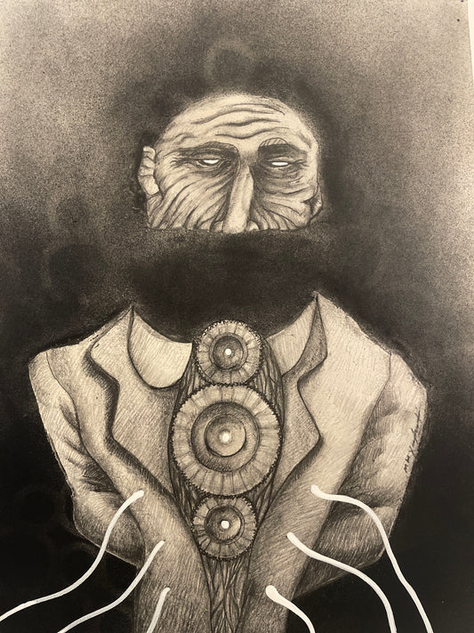 Magnate - Mixed Media Drawing on Paper