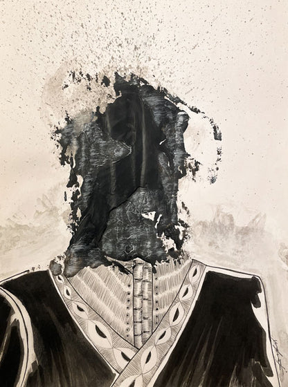 Barón II - Dibujo de técnica mixta