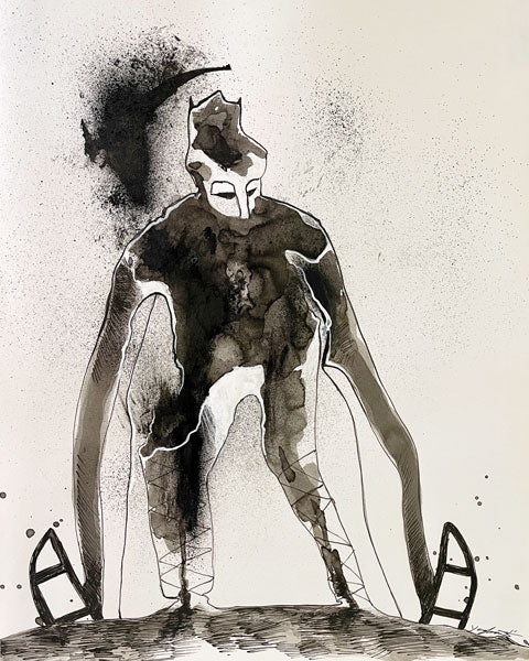 Rig I - Mixed Media Drawing
